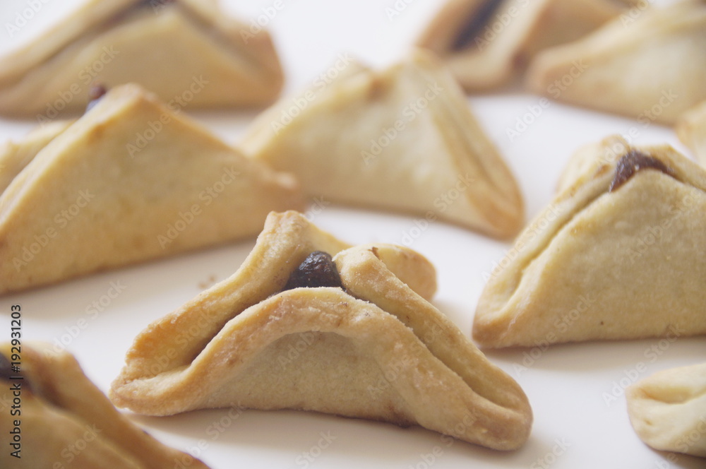 traditional purim triangular pastry stuffed with figs traditional purim triangular pastry stuffed with figs