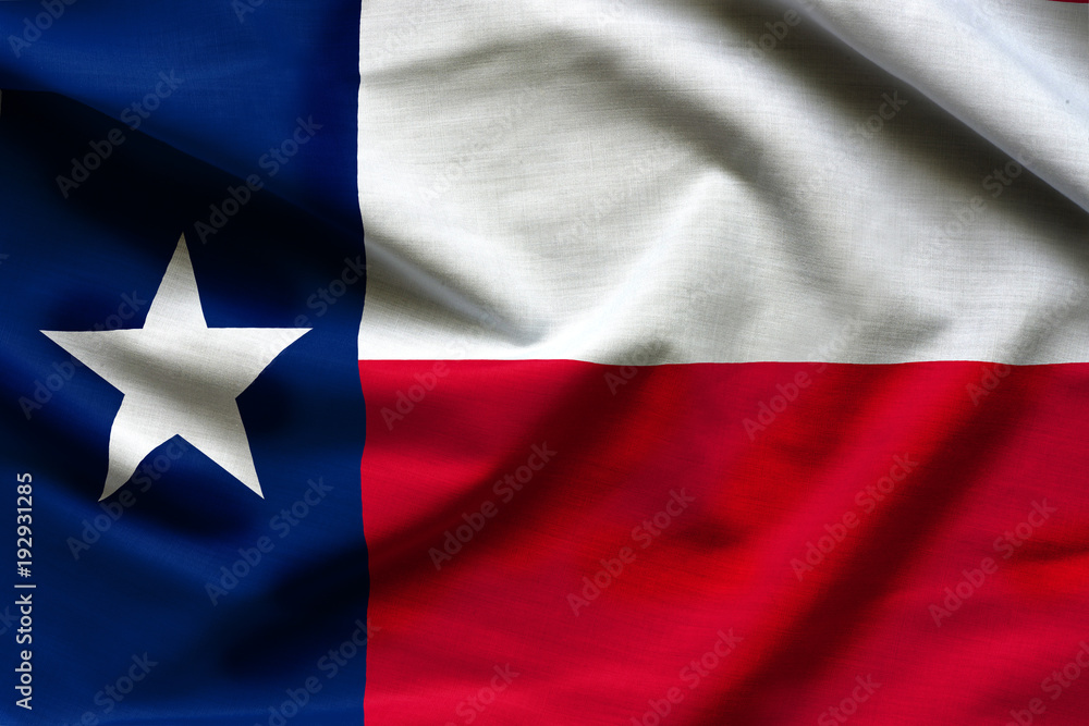 Fabric Texture Of The Texas Flag - Flags From The USA Stock Photo ...