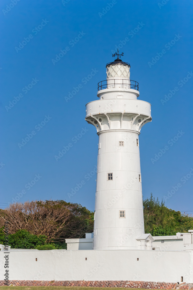 White lighthouse in Kenting National Park