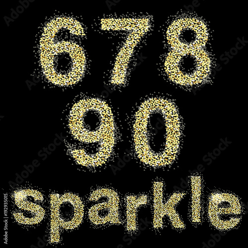 Vector sparkle alphabeth