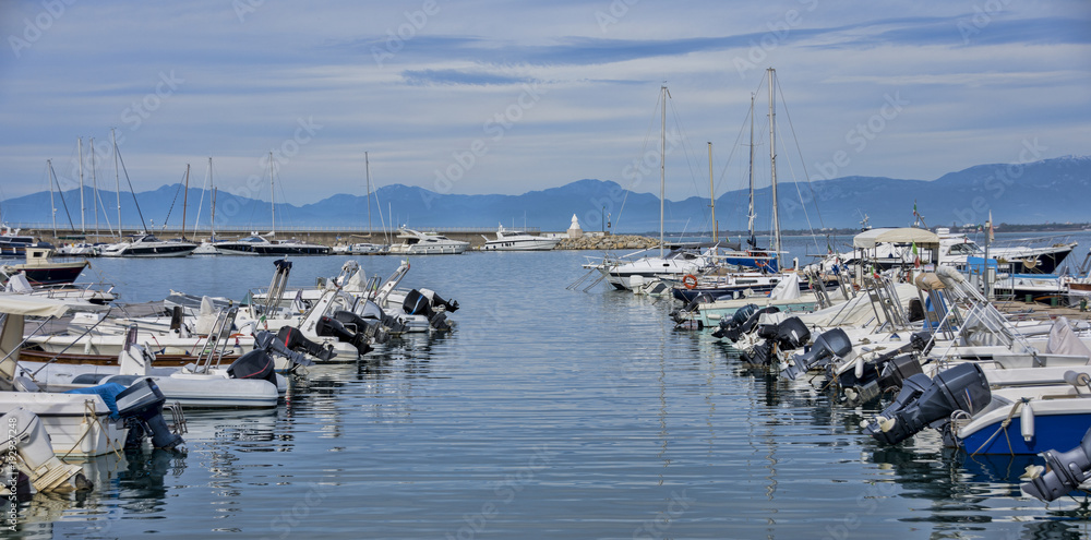 Overview of the marina of Agropoli village