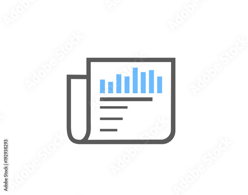 Business statistics new icon
