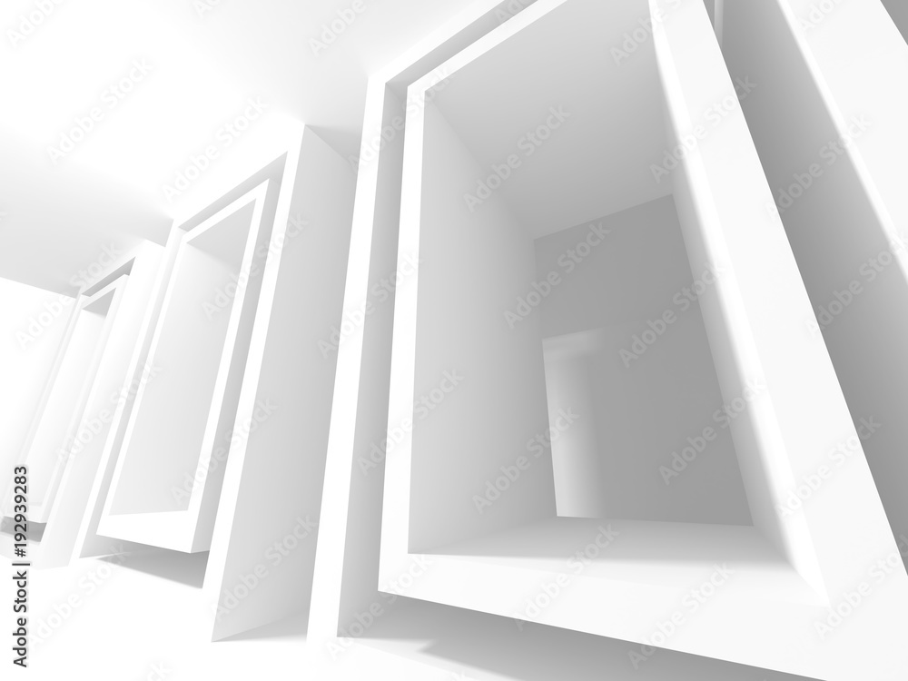 Abstract Modern White Architecture Background Abstract Modern White Architecture Background