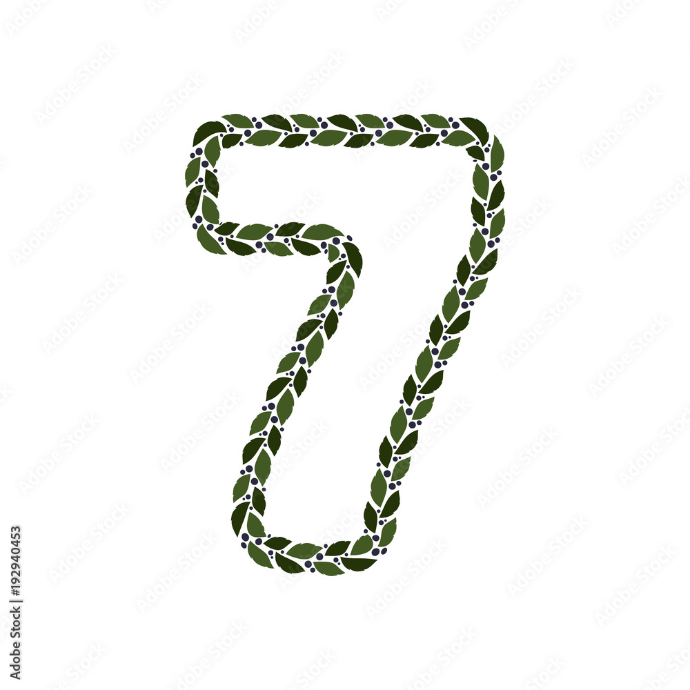 7 Plant Letter Logo Icon Design 7 Plant Letter Logo Icon Design