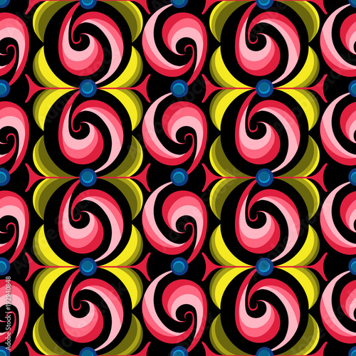 Abstract color vertical seamless waves pattern