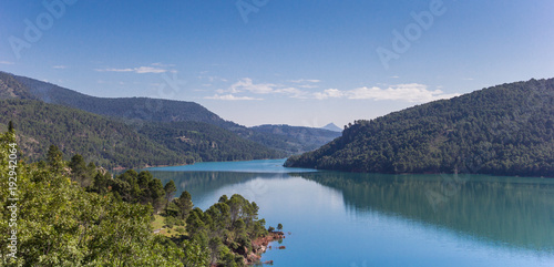 Panorama of the lake in Cazorla National Park