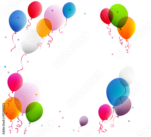 Balloons. Holidays. Congratulation. Surprise. Decoration. Bright. Vector. Birthday.