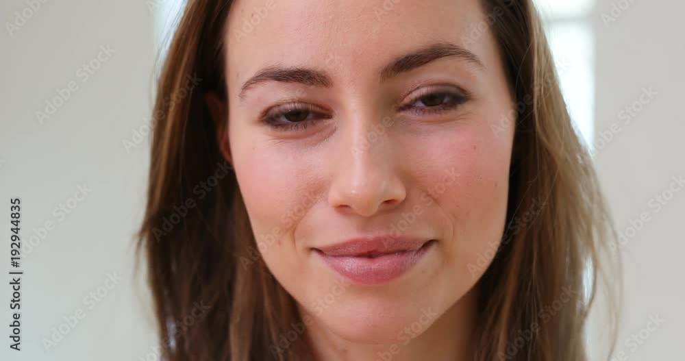 Beautiful woman smiling