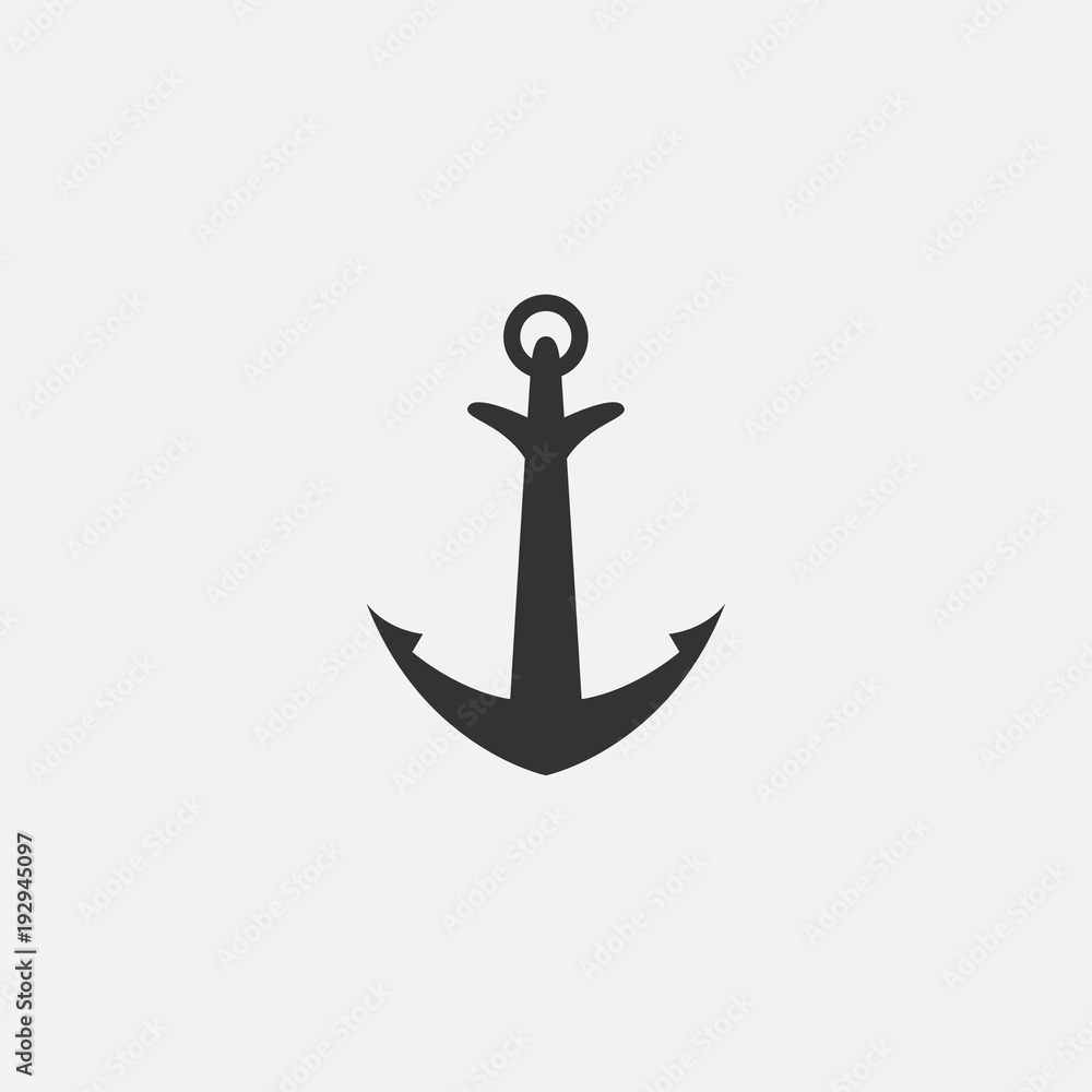 Anchor emblem. Template sailor icon. Marine symbol symbol. Vector illustration of a yacht club, travel agency. theme of travel. Graphic logo, logotype for design Anchor emblem. Template sailor icon. Marine symbol symbol. Vector illustration of a yacht club, travel agency. theme of travel. Graphic logo, logotype for design