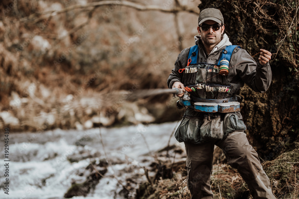 Fishing trout stream creek