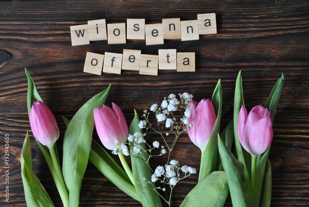 Naklejka premium Wiosenna oferta