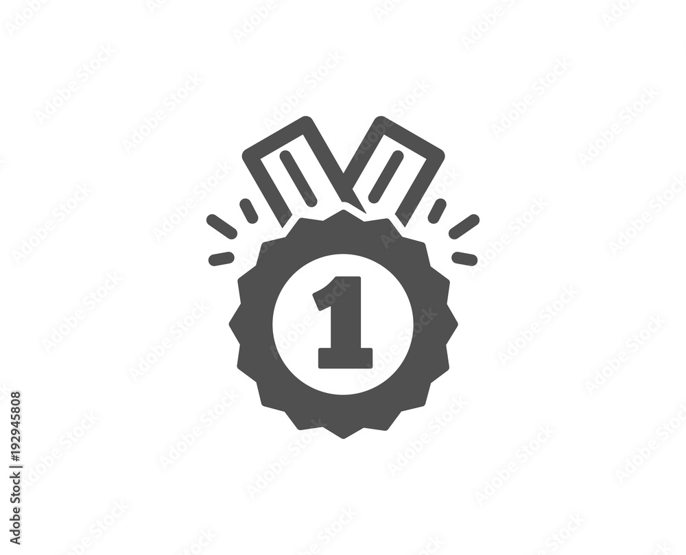 Reward Medal simple icon. Winner achievement or Award symbol. Glory or Honor sign. Quality design elements. Classic style. Vector Reward Medal simple icon. Winner achievement or Award symbol. Glory or Honor sign. Quality design elements. Classic style. Vector
