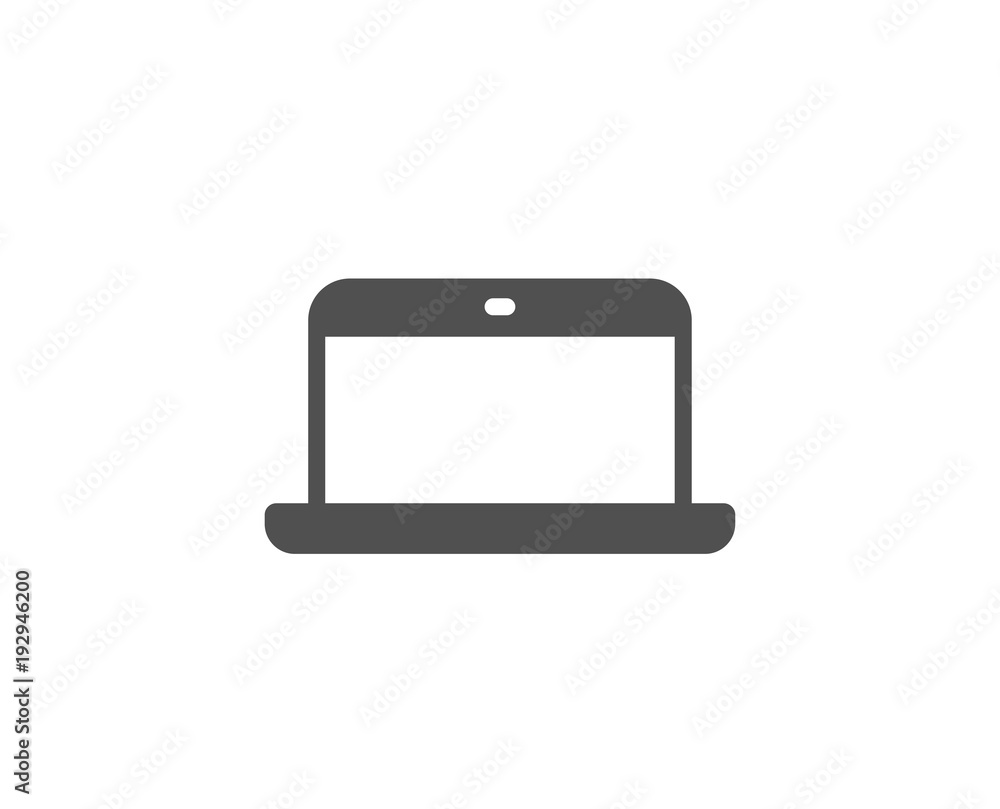 Laptop computer icon. Notebook sign. Portable personal computer symbol. Quality design elements. Classic style. Vector Laptop computer icon. Notebook sign. Portable personal computer symbol. Quality design elements. Classic style. Vector