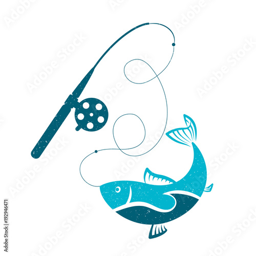 Fish on the hook rod