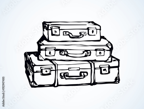 Suitcase. Vector drawing