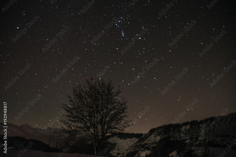 Focus on the night sky Focus on the night sky