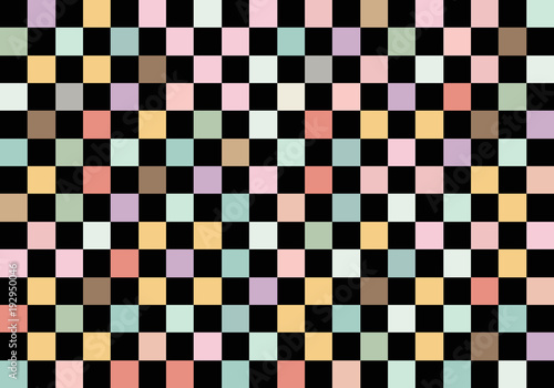 Seamless vivid square vector pattern