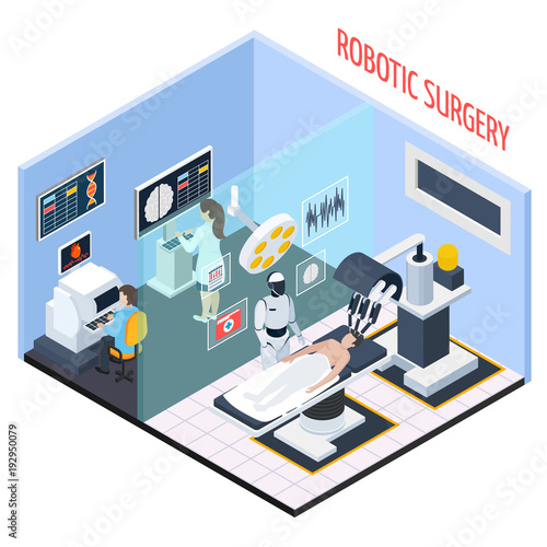Robotic Surgery Isometric Composition