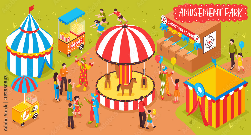 Family Entertainment Park Background Family Entertainment Park Background