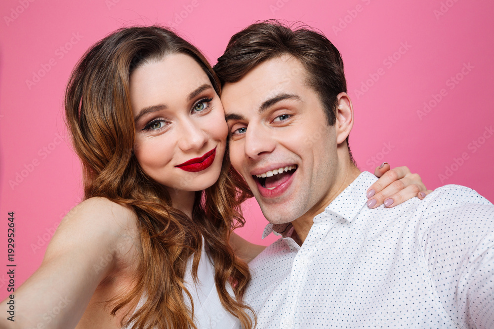 Portrait of a pretty l couple in love Portrait of a pretty l couple in love