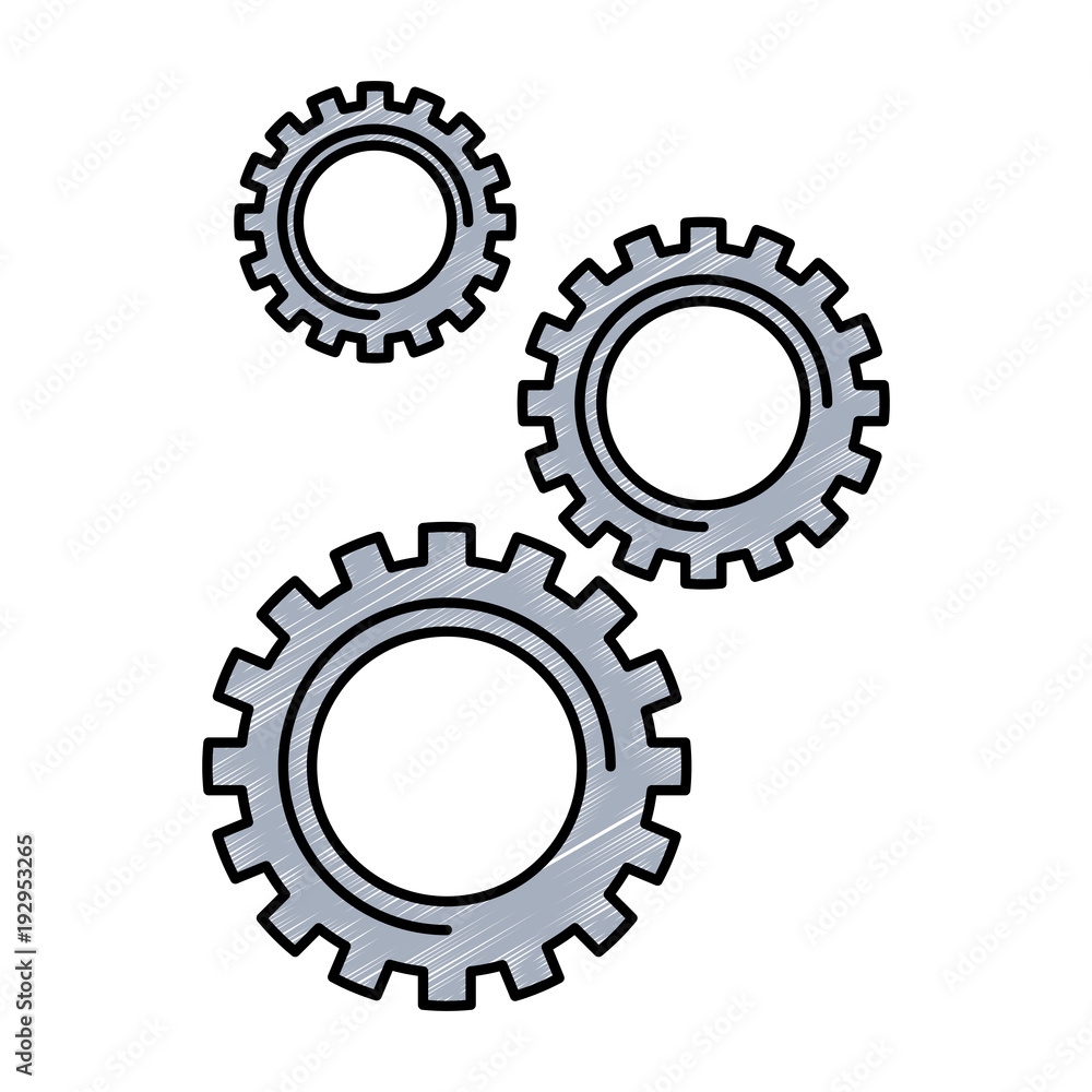 cogwheel gears mechanism technology settings vector illustration cogwheel gears mechanism technology settings vector illustration