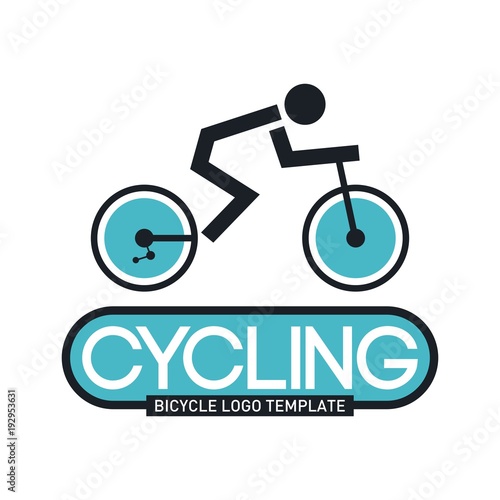 Bicycle logo template. Bike club logo