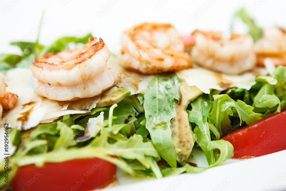 Salad with shrimps