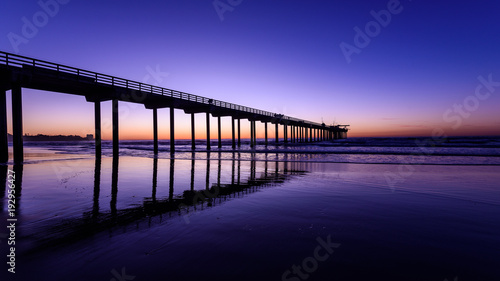 Wallpaper Mural Perfect view of Scripps Pier La Jolla at Magic Hour Torontodigital.ca