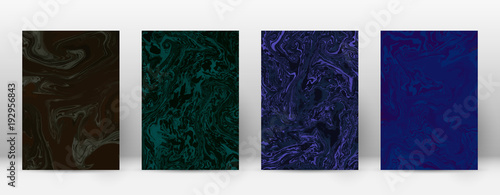 Abstract cover. Modern design template. Admirable suminagashi marble. Minimalistic hipster flyer design. Charming trendy abstract cover. Vector illustration.