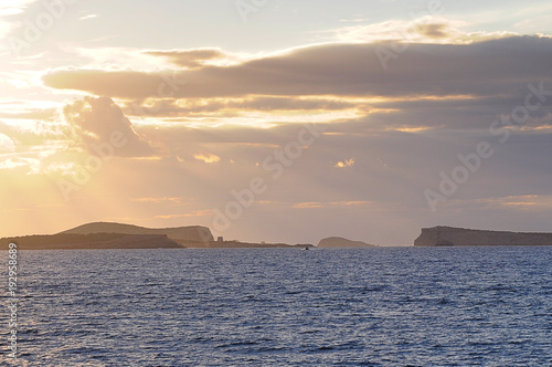 Dramatic sky view in Ibiza