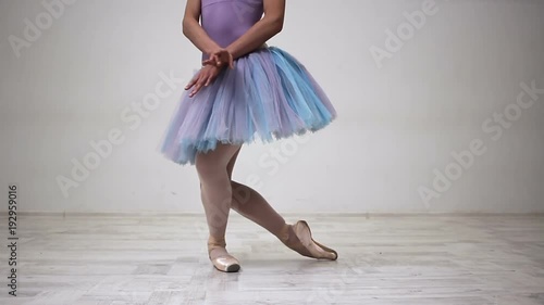 Wallpaper Mural Proffesional adult ballerina training combination of moves for performance Torontodigital.ca