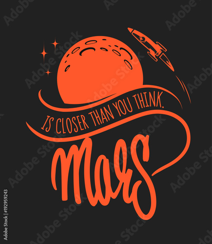 Mars colonization and exploration, For t-shirt and other uses.