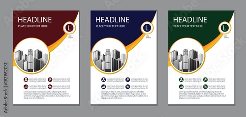 design cover book brochure flyer layout annual report business template