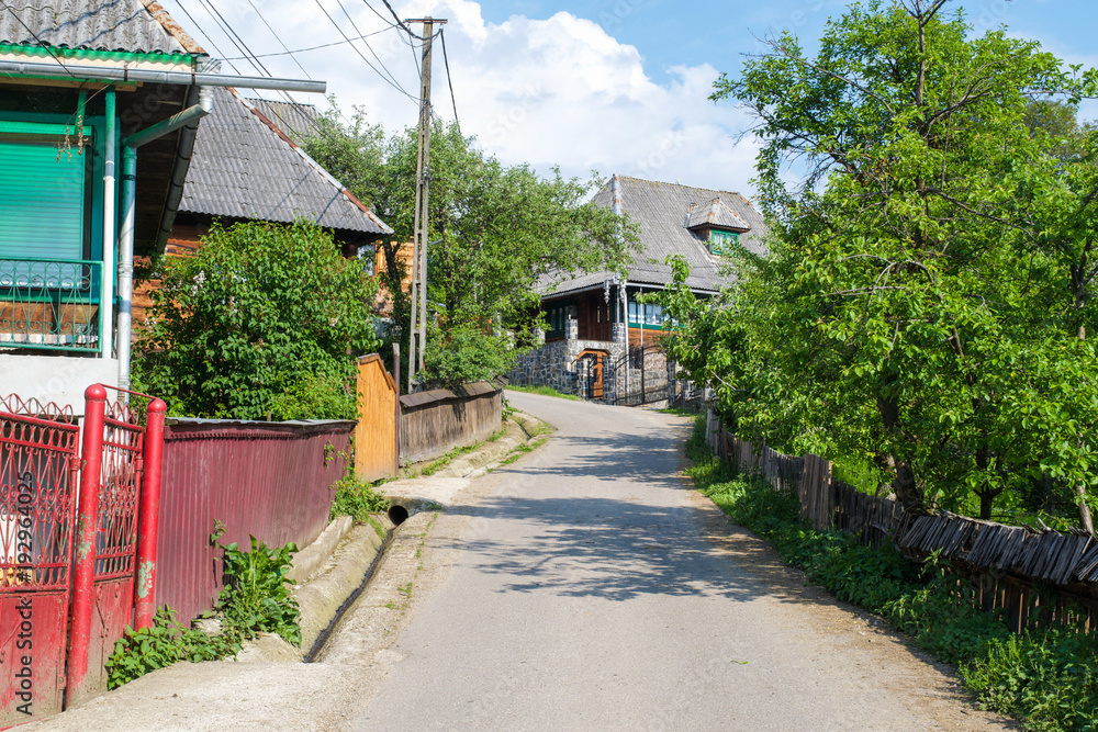 The Village of Budesti in the Maramures region of Romania