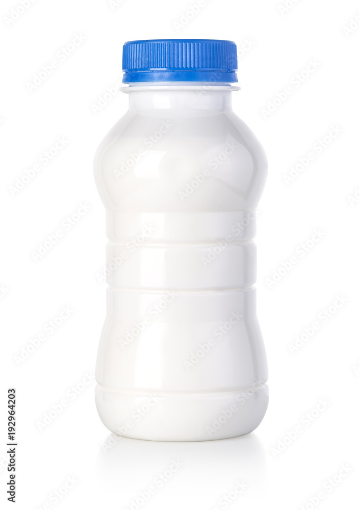 milk bottle isolated