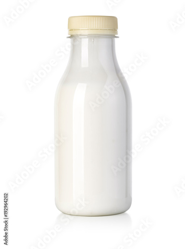 milk bottle isolated