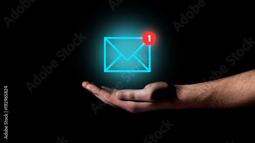 Hand showing Email concept