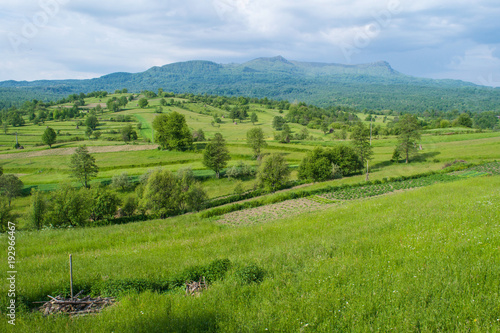 Farmland in the Maramures countryside, Romania