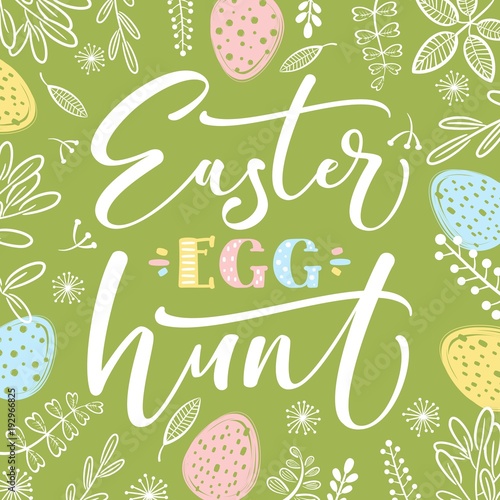easter egg hunt invitation template