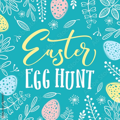 easter egg hunt invitation template