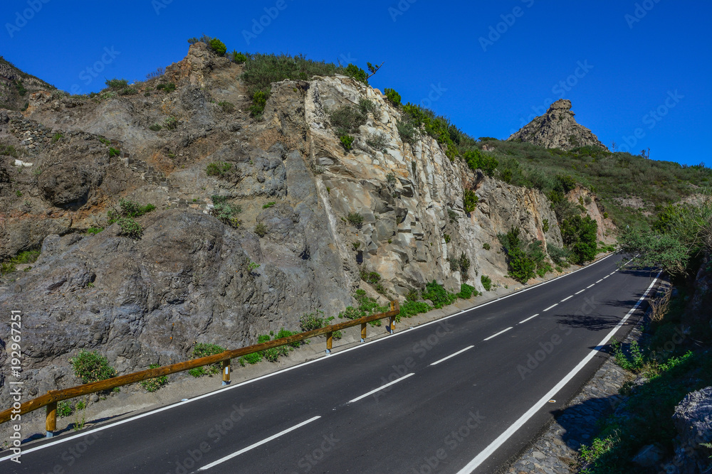 Spain Gomera island road