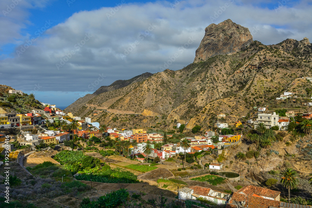 Spain gomera island mountain landscape