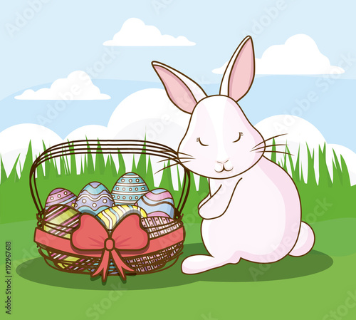 Happy easter day design