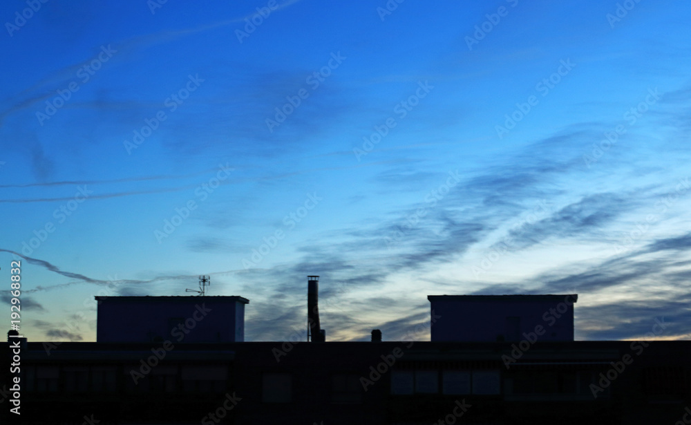 Obraz premium Cityscape at sunrise