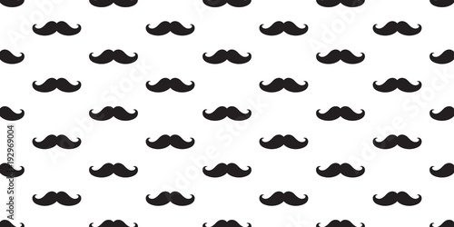 mustache  seamless pattern isolated vector wallpaper background