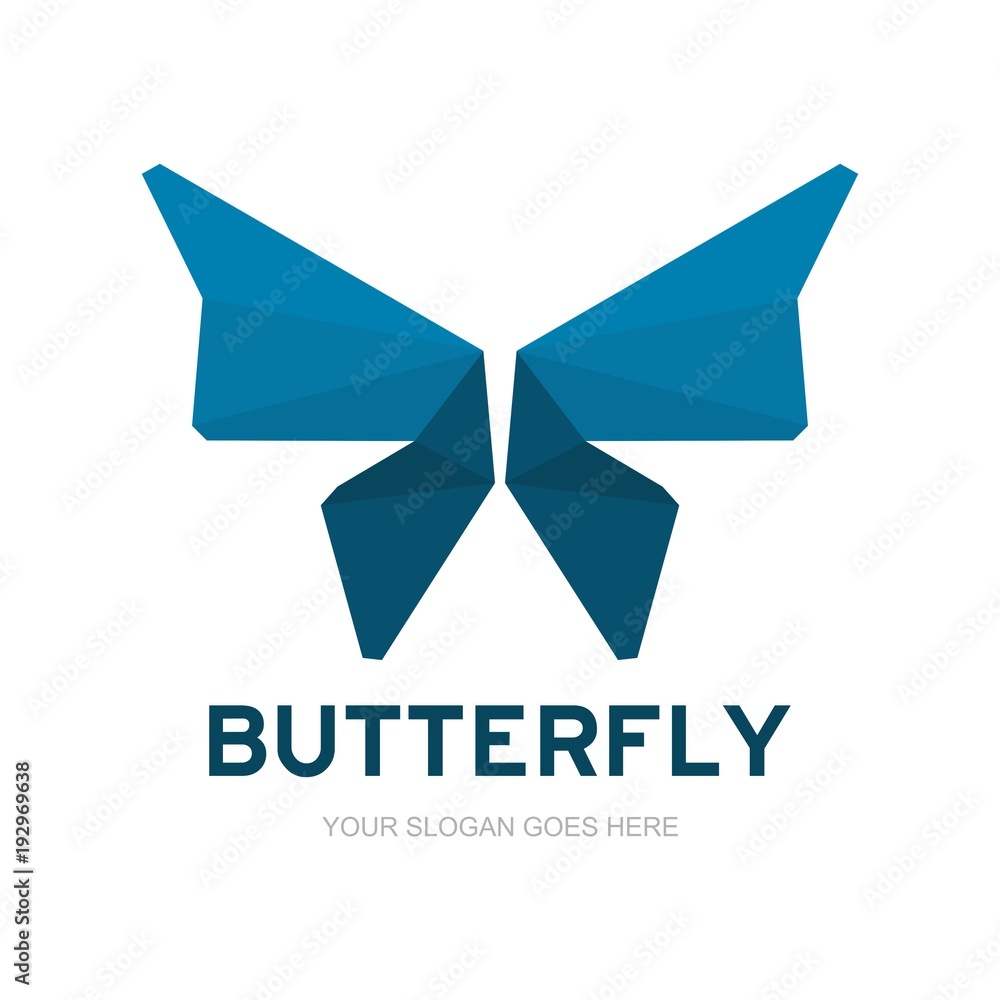 Obraz premium Butterfly logo template