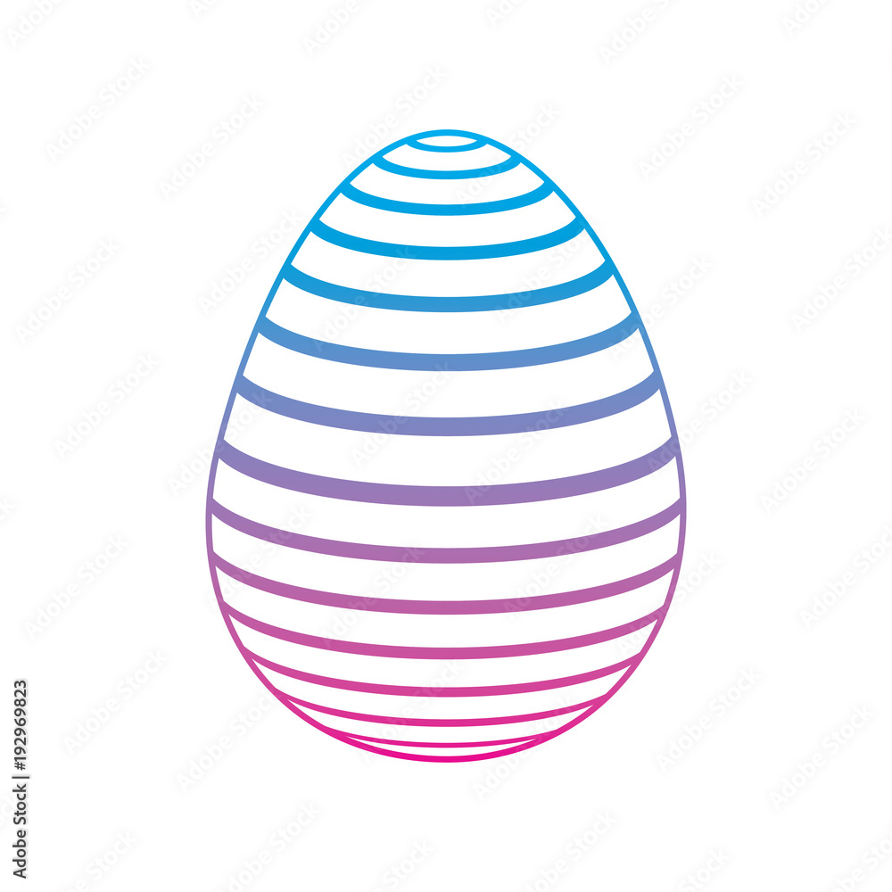 decorative easter egg ornament festive vector illustration degrade color line image decorative easter egg ornament festive vector illustration degrade color line image