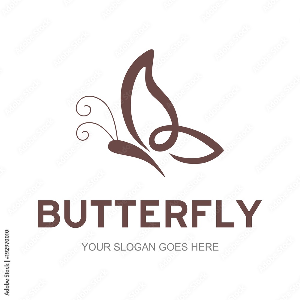 Obraz premium Butterfly logo template