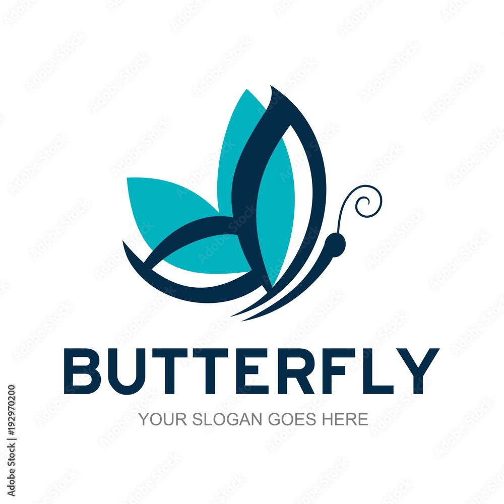 Butterfly logo template Butterfly logo template