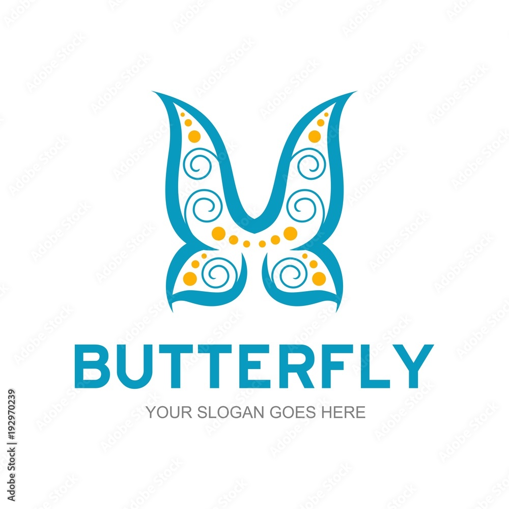 Butterfly logo template Butterfly logo template